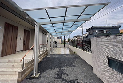 そららポートF(フラット屋根)タイプ 1台用設置写真