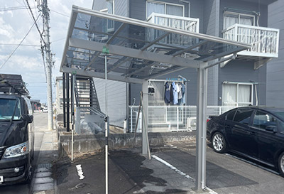 そららポートF(フラット屋根)タイプ 1台用設置写真