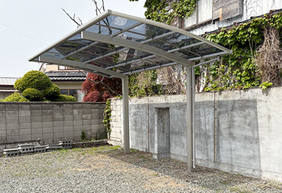 そららポートR(ラウンド屋根)タイプ 1台用設置写真
