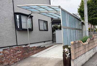そららポートR(ラウンド屋根)タイプ 1台用設置写真