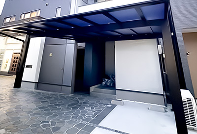 そららポートF(フラット屋根)タイプ 1台用設置写真