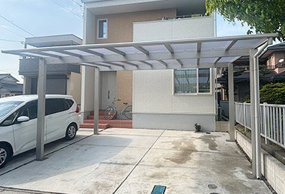 そららポートF(フラット屋根)タイプ　2台用設置写真