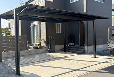 そららポートF(フラット屋根)タイプ 1台用設置写真