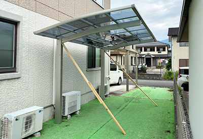 そららポートR(ラウンド屋根)タイプ 1台用ステン