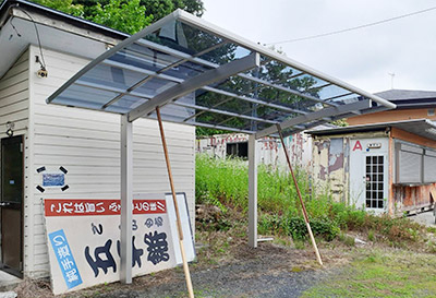 そららポートR(ラウンド屋根)タイプ 1台用ステン