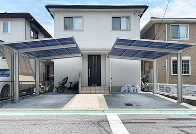 そららポートF(フラット屋根)タイプ 1台用設置写真