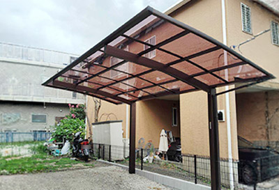 そららポートR(ラウンド屋根)タイプ 1台用設置写真