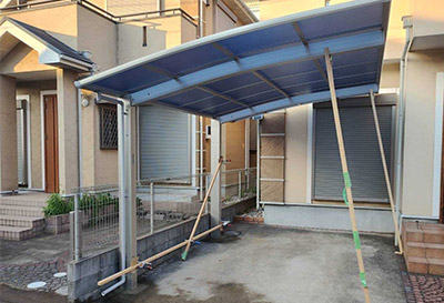 そららポートR(ラウンド屋根)タイプ 1台用設置写真