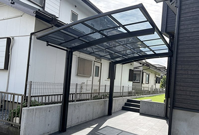 そららポートR(ラウンド屋根)タイプ 1台用設置写真