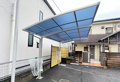 そららポートR(ラウンド屋根)タイプ 1台用設置写真