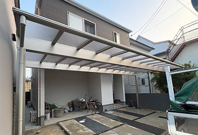 京都市伏見区 M様邸 カーポート施工事例