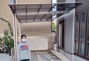 大阪府東大阪市 U様邸 カーポート施工事例01