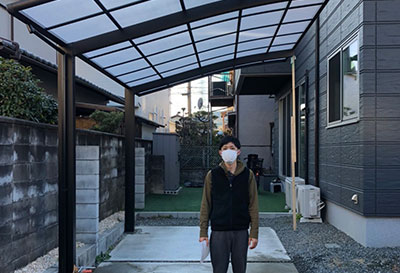 大阪府高槻市 A様邸 カーポート施工事例01