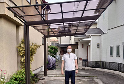 大阪府池田市 F様邸 カーポート施工事例01
