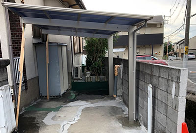 大阪府三島郡 K様邸 カーポート施工事例01