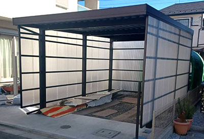 東京都東村山市 T様邸 カーポート施工事例01