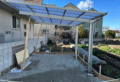 大阪府松原市 Y様邸 カーポート施工事例01