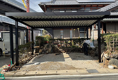 京都府京都市 K様邸 カーポート施工事例01