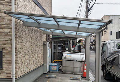 埼玉県川口市 M様邸 サイクルポート施工事例01