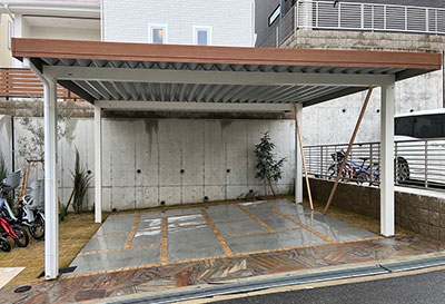 大阪府豊中市 S様邸 カーポート施工事例01
