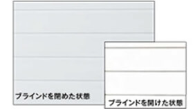 ブラインドイン複層ガラス(ガラスの表面)