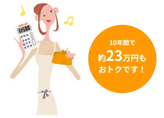 省工ネ効果の説明図