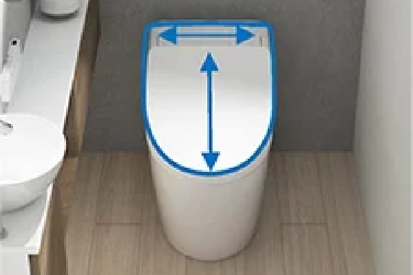 水平基調でコンパクト。凹凸がなく掃除がしやすい。