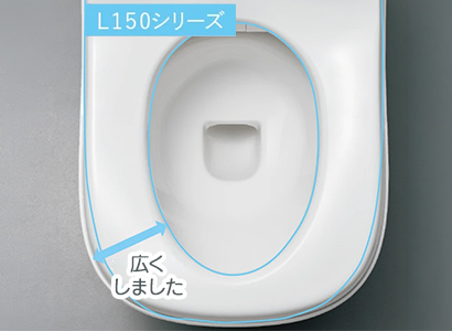 現行品より105%UPの座面面積