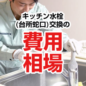 キッチン水栓交換の費用相場