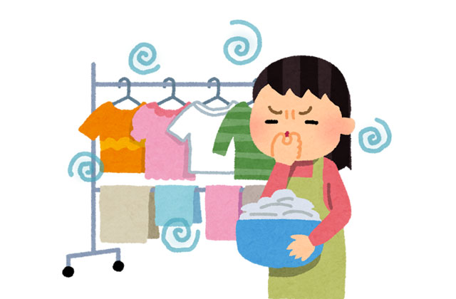 部屋干し臭やカビを防げる