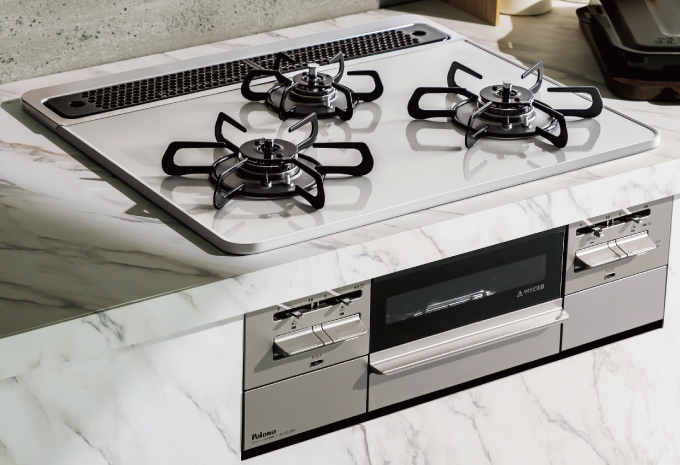 パロマ Brillio α ブリリオアルファ ビルトインコンロ PD-743WS-75GH