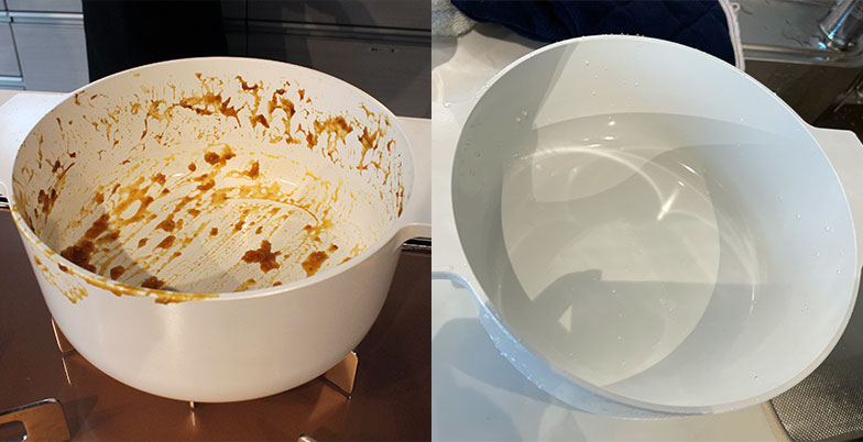 焦げ付きなしでお手入れ簡単
