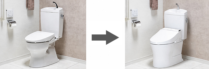 ジャニスのトイレから交換取付可能なトイレを調べる