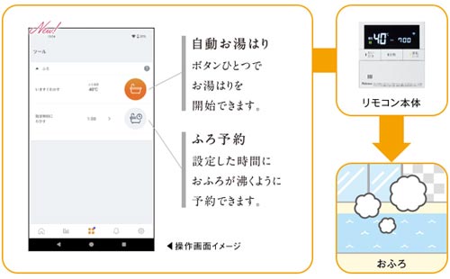 アプリで遠隔操作