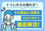 トイレの水漏れの原因と対策