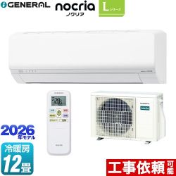 株式会社ゼネラル ノクリア nocria Lシリーズ ルームエアコン 省エネモデル 冷房/暖房：12畳程度  ホワイト ≪AS-L366T-W≫