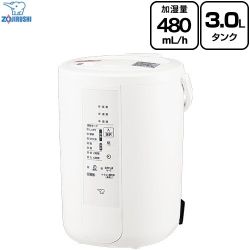 象印 スチーム式加湿器 加湿器 木造8畳/プレハブ13畳 3.0L  ホワイト ≪EE-RU50-WA≫