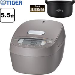 タイガー 圧力IHジャー炊飯器 炊飯器 圧力IH 1L 5.5合炊き  チェスナッツグレー ≪JPV-L100-HC≫