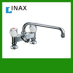 INAX キッチン水栓 SF-135K(260)-G キッチン水栓金具 蛇口 混合水栓 台所 ツーホールタイプ≪SF-135K--260-G≫