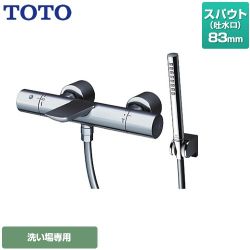 TOTO ストレート脚タイプ 浴室水栓 コンフォートウエーブシリンダー形 メタル スパウト長さ83mm  ≪TBV01S08JA≫