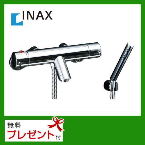 INAX シャワーバス水栓 壁付タイプ eモダンシリーズ スプレーシャワー(メッキ仕様) 吐水口長さ66mm 混合水栓 蛇口≪BF-E147T≫