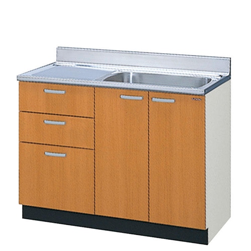 リクシル サンウェーブ セクショナルキッチン 流し台 シンク HRI-S-120BR ホーロー製キッチン LIXIL【セクショナルキッチン GKシリーズ 流し台120cm GK□-S-120MYN