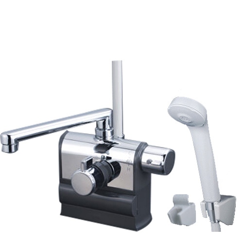 KVK デッキ形サーモスタット式シャワー 右ハンドル仕様 浴室水栓