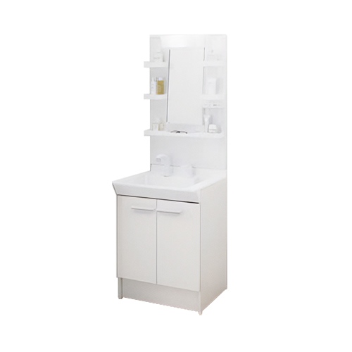 INAX　LIXIL   洗面化粧台　MSVIN-60E5Y/VP1H   展示品未使用　60×44×85 LIXIL（リクシル） INAX洗面化粧台 PVシリーズ 1面鏡 PV2N-605S(4)Y
