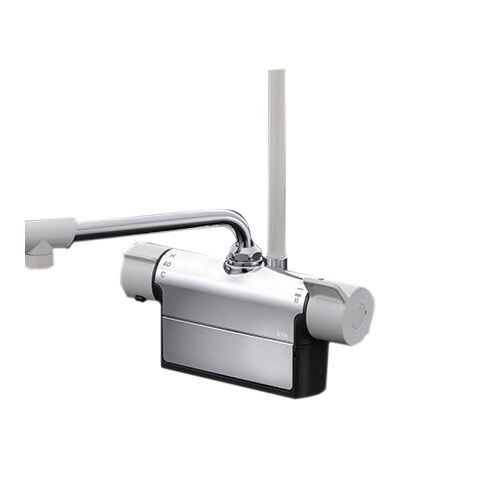 KVK デッキ形サーモスタット式混合栓 190mmパイプ付 MTB200DP1 Amazon | KVK デッキ形サーモスタット式混合栓 190mmパイプ付