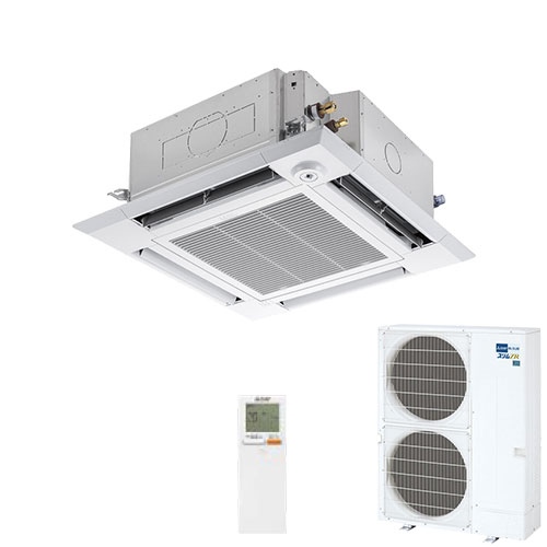 形状:天井埋込カセット形4方向 三菱電機 スリムZRの業務用エアコン