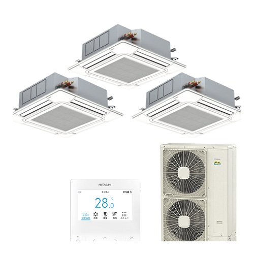 日立 省エネの達人プレミアム てんかせ4方向トリプル 業務用エアコン