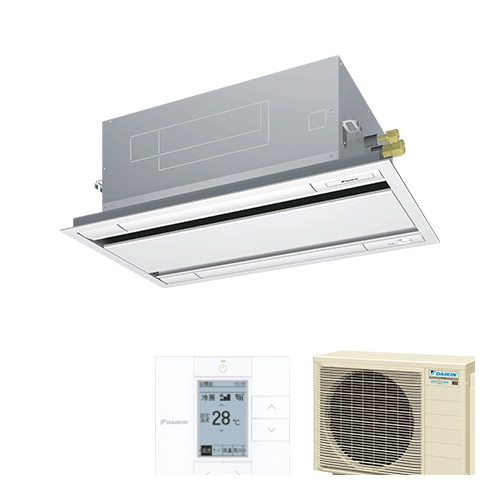 ●ダイキン 業務用エアコン【SSRG56CV】フレッシュホワイト 天井埋込カセット形 エコ・ダブルフロー ペア 2.3馬力 ワイヤード 単相200V FIVE STAR ZEAS ダイキン FIVE STAR ZEAS 業務用エアコン SSRG56CV-F | エアコン設置