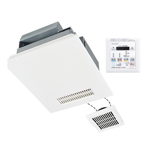 三菱製 換気扇暖房乾燥機 新品未使用 楽天市場】浴室換気乾燥暖房【工事費込】三菱 V-142BZ5 2部屋用 浴室