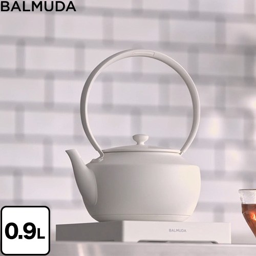 バルミューダ BALMUDA MoonKettle 電気ケトル・ポット 容量：最大0.9L/最小0.3L  ホワイト ≪KPT02JP-WH≫
